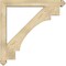 Ekena Millwork Merced Arts and Crafts Rough Sawn Bracket w/ Offset Brace, Douglas Fir, 6"W x 42"D x 42"H BKT0604X42X42MRC03RDF - alternate 4